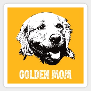 Golden Retriever Mom Retriever Design Sticker